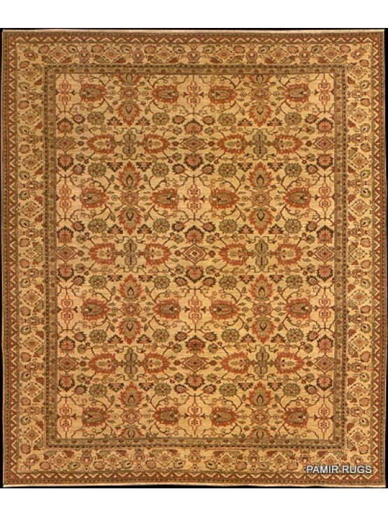 Beige handmade Persian rug